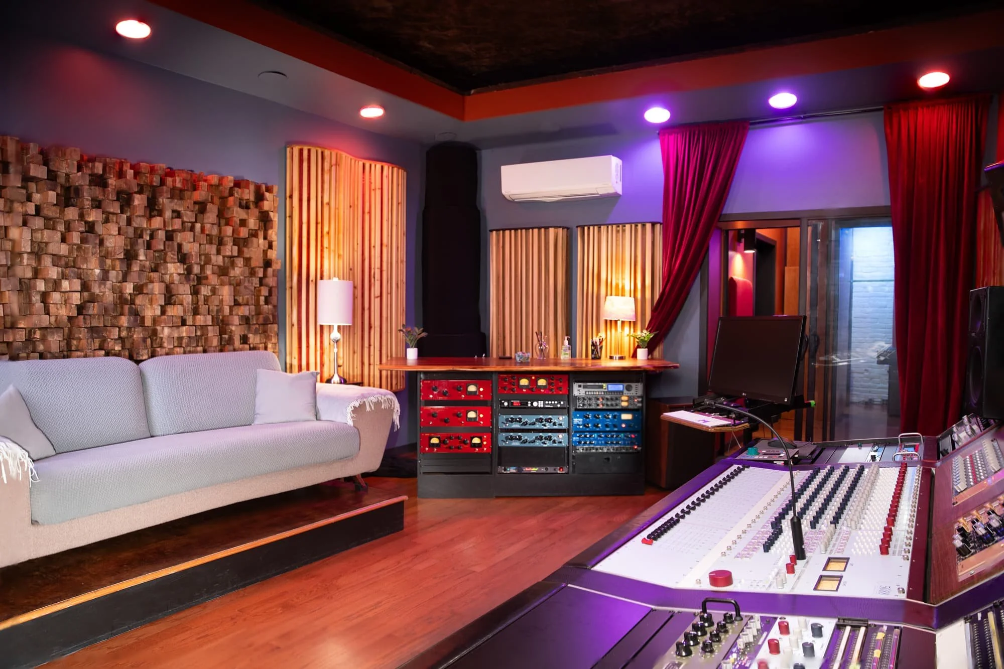Control room with Neve 5088 console and outboard gear